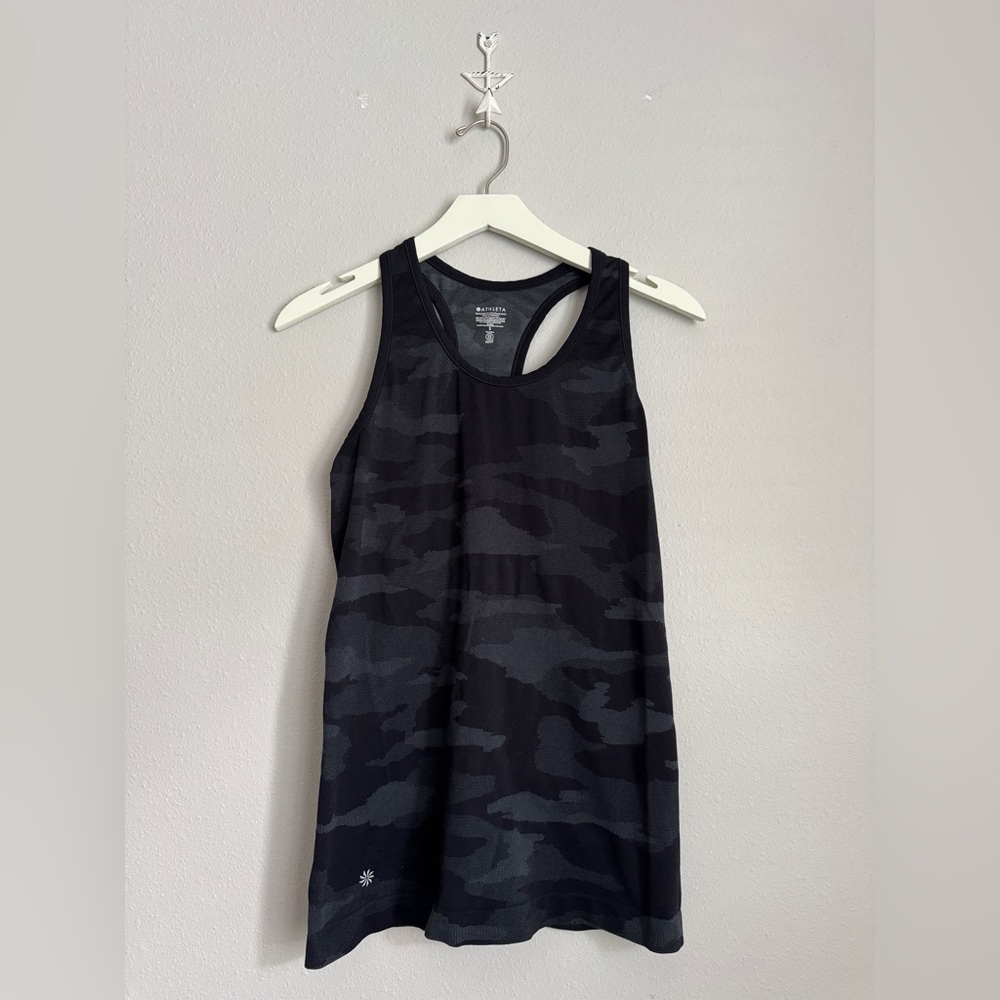 Athleta Speedlight Camo Seamless Racerback Workout Tank Top